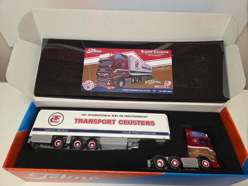 Tekno Volvo FH koeloplegger Ronny Ceusters, Ophalen of Verzenden, Zo goed als nieuw, Bus of Vrachtwagen, Tekno
