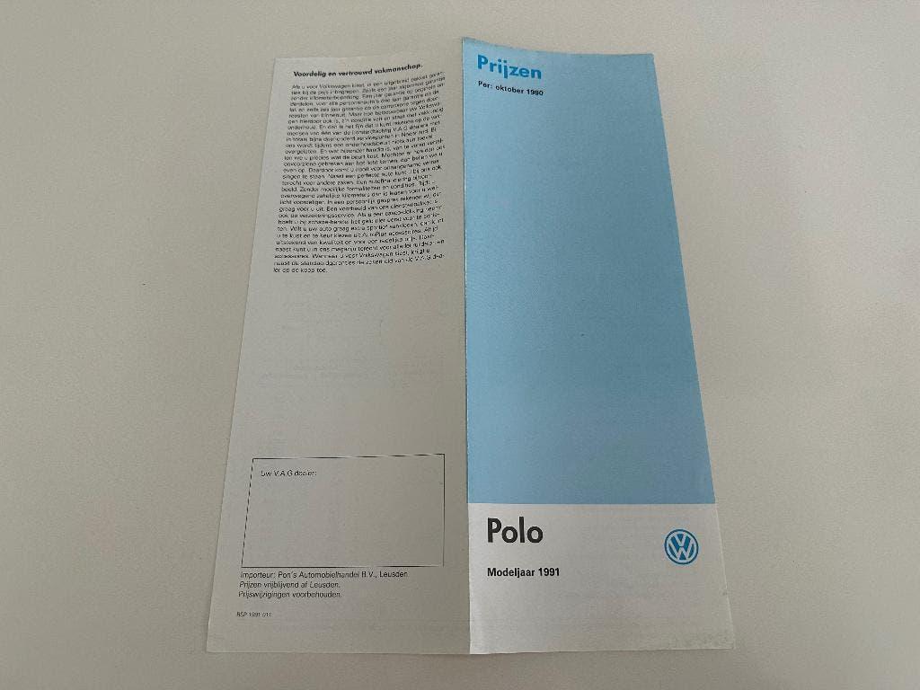 Folder VW Polo GT Fox CL, Ophalen of Verzenden, Volkswagen