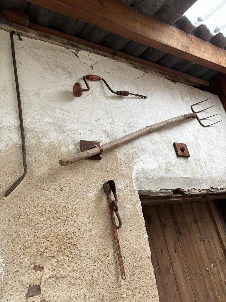 Antieke hooivork - Decoratief werktuig, Antiek en Kunst, Antiek | Gereedschap en Instrumenten, Ophalen