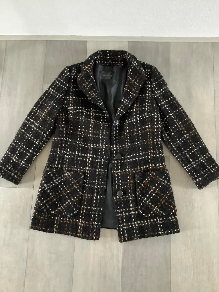 Barbara Lebek wollen jas maat 38 M, Ophalen of Verzenden, Zo goed als nieuw, Maat 38/40 (M), Zwart