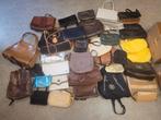 Grote partij 33 vintage tassen: 20 leer, 2 Kipling, 11 ander, Ophalen, Gebruikt, Overige kleuren, Overige typen