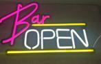 LED verlichting met de tekst 'Bar Open'., Ophalen of Verzenden, Nieuw