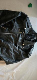Leer heren jacket zwart maat M, Ophalen of Verzenden, Gedragen, Maat 48/50 (M), Zwart