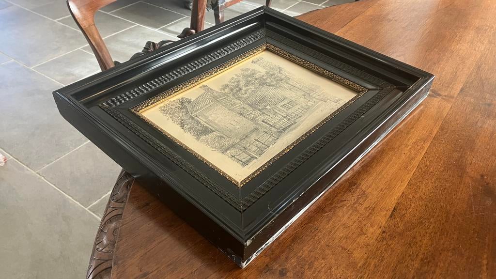 Potlood tekening Chris Schut, Antiek en Kunst, Kunst | Tekeningen en Foto's, Ophalen