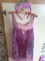 Paars glitter jurkje met haarband, Ophalen