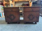 Gratis 2 Nachtkastjes - Hout, Ophalen, Gebruikt, Minder dan 45 cm, Minder dan 55 cm