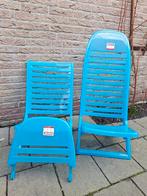 stoelen, Ophalen, Kunststof, Twee, Blauw