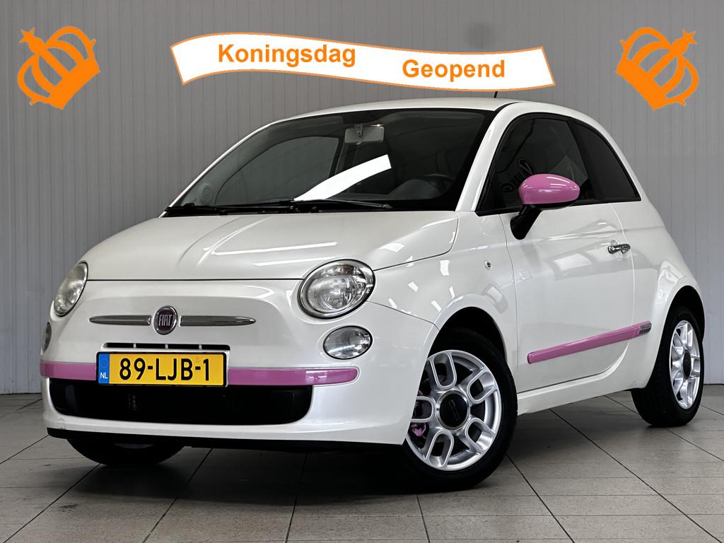 Fiat 500 1.2 Sport/ Automaat!/ Parelmoer wit!/ Half-Leder/ A, Euro 5, Gebruikt, 4 cilinders, Leder en Stof