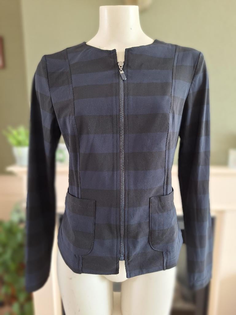Studio Anneloes travelstof blazer jasje M 38, Kleding | Dames, Jasjes, Kostuums en Pakken, Maat 38/40 (M), Studio Anneloes, Zo goed als nieuw