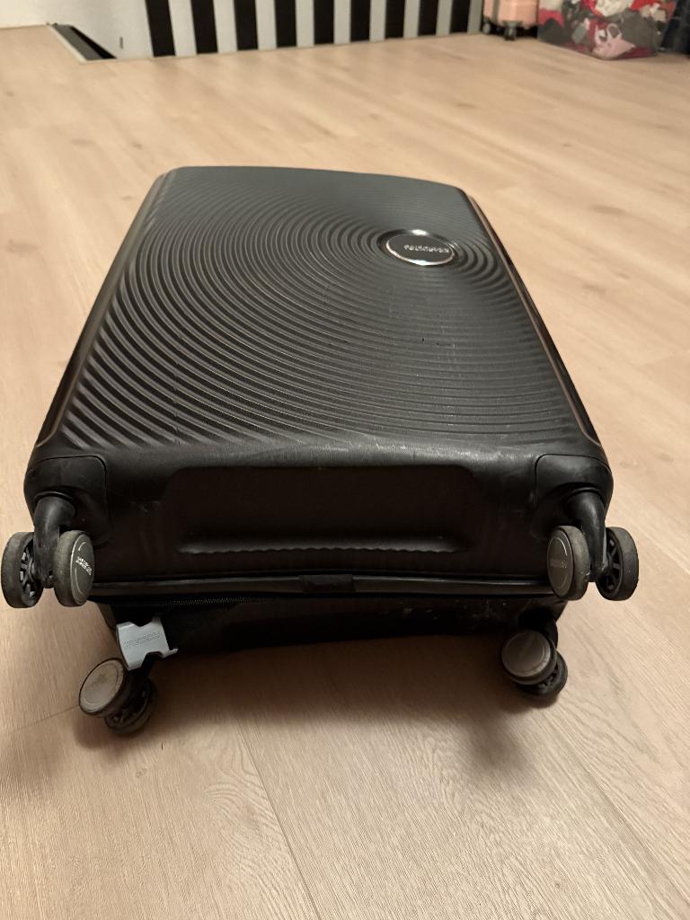 Koffer American tourister soundbox L 67cm, Hard kunststof, Ophalen of Verzenden, Zo goed als nieuw, Wieltjes