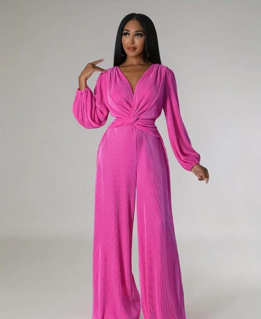 Superleuke Nieuwe Roze Jumpsuit maat 44/46 incl.verz €37,-, Kleding | Dames, Jumpsuits, Verzenden, Nieuw, Maat 42/44 (L), Roze