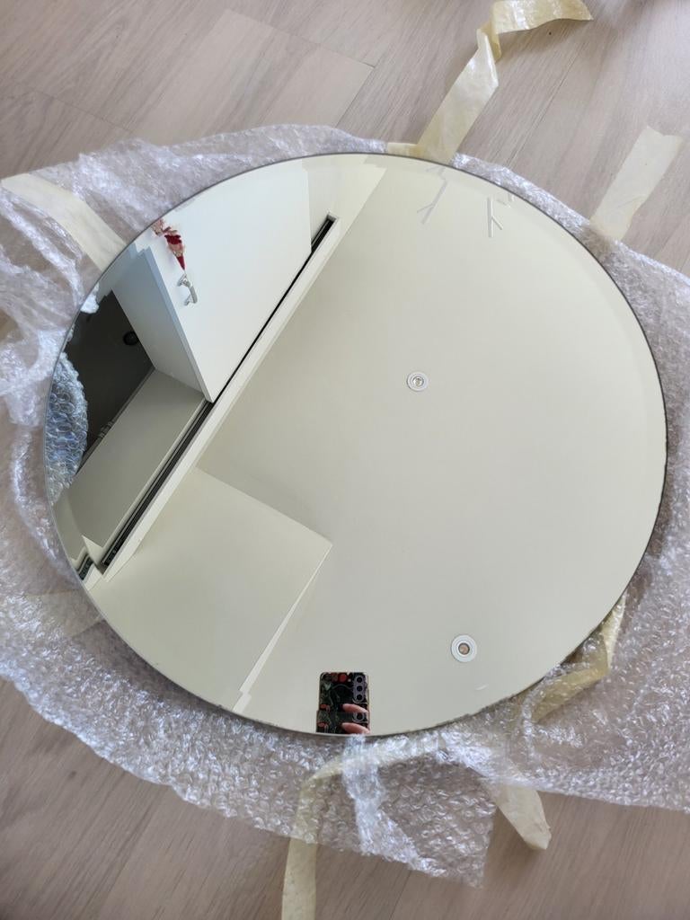 IKEA KOLJA spiegel, Huis en Inrichting, Woonaccessoires | Spiegels, Gebruikt, Rond, Ophalen of Verzenden, Minder dan 100 cm