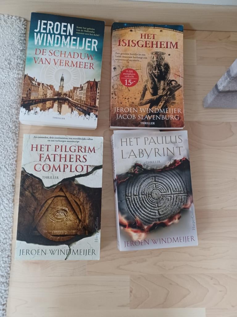 Jeroen Windmeijer boeken thrillers 4x, Boeken, Gelezen, Ophalen of Verzenden, Nederland, Jeroen Windmeijer