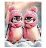 Nieuwe diamond painting met pinguïns 40x50., Ophalen of Verzenden, Nieuw, Knutselwerk