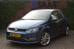 Volkswagen POLO 1.2 TSI DSG / NAP / Cruise Cntrl. / Navi, 4 cilinders, Met garantie (alle), Blauw, Bedrijf