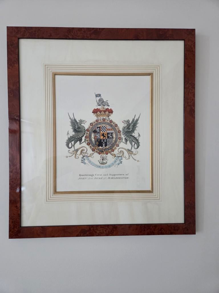 Ingelijste wapenschilden van de hertogen van Marlborough, Antiek en Kunst, Ophalen