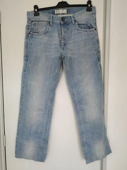 Angelo Litrico heren spijkerbroek straight model, Kleding | Heren, Spijkerbroeken en Jeans, Blauw, Angelo Litrico, Ophalen of Verzenden