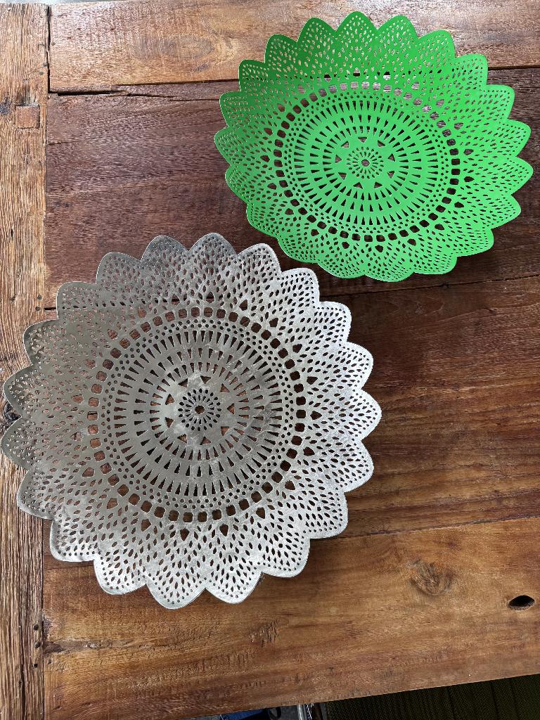 Pols Potten schalen 2x, Huis en Inrichting, Woonaccessoires | Schalen en Manden, Overige materialen, Schaal, Rond, Ophalen of Verzenden