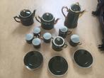 Servies groen goud., Antiek en Kunst, Antiek | Servies compleet, Ophalen