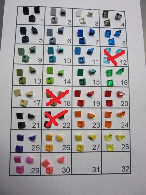 L632 LEGO BOUWSTENEN, 1x1 DAKPAN, SCHUINTJE, NIEUW, 54200, Kinderen en Baby's, Speelgoed | Duplo en Lego, Dalwagen 45b, 6669 CB Dodewaard