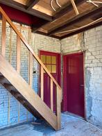 Rechte trap van meranti hout, Ophalen, Gebruikt, Trap, 2 tot 4 meter