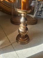 Vintage tafellampje met koperen voet, Heikant 21 Kaatsheuvel, Overige materialen, Belle Vieille Brocante, Ophalen of Verzenden