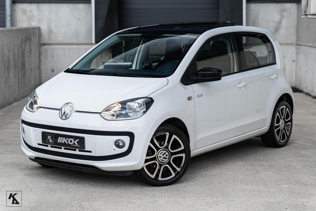 Volkswagen Up! 1.0 2014 | CUP Up! | 5-DRS-75PK | PANO, Auto's, Volkswagen, Voorwielaandrijving, Euro 5, Stof, Gebruikt