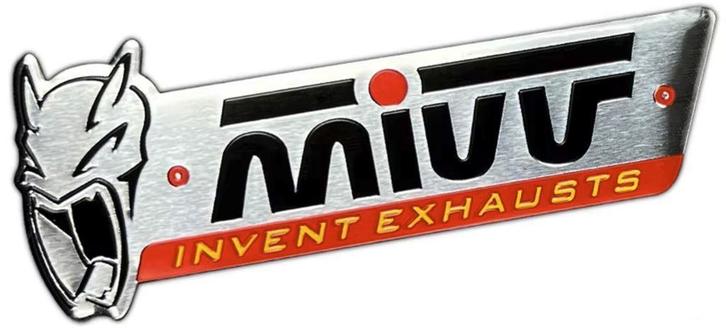 Mivv Invent Exhaust aluminium Uitlaatplaatje, Motoren, Accessoires | Stickers, Ophalen of Verzenden