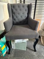 Twee Grijze Landelijke Stijl Stoelen - Comfortabel & Chique, Ophalen, Gebruikt, Twee, Stof