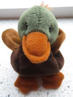 Eendje van Hema bruin groen velours meet ca 10 cm, Ophalen of Verzenden, Zo goed als nieuw, Overige typen