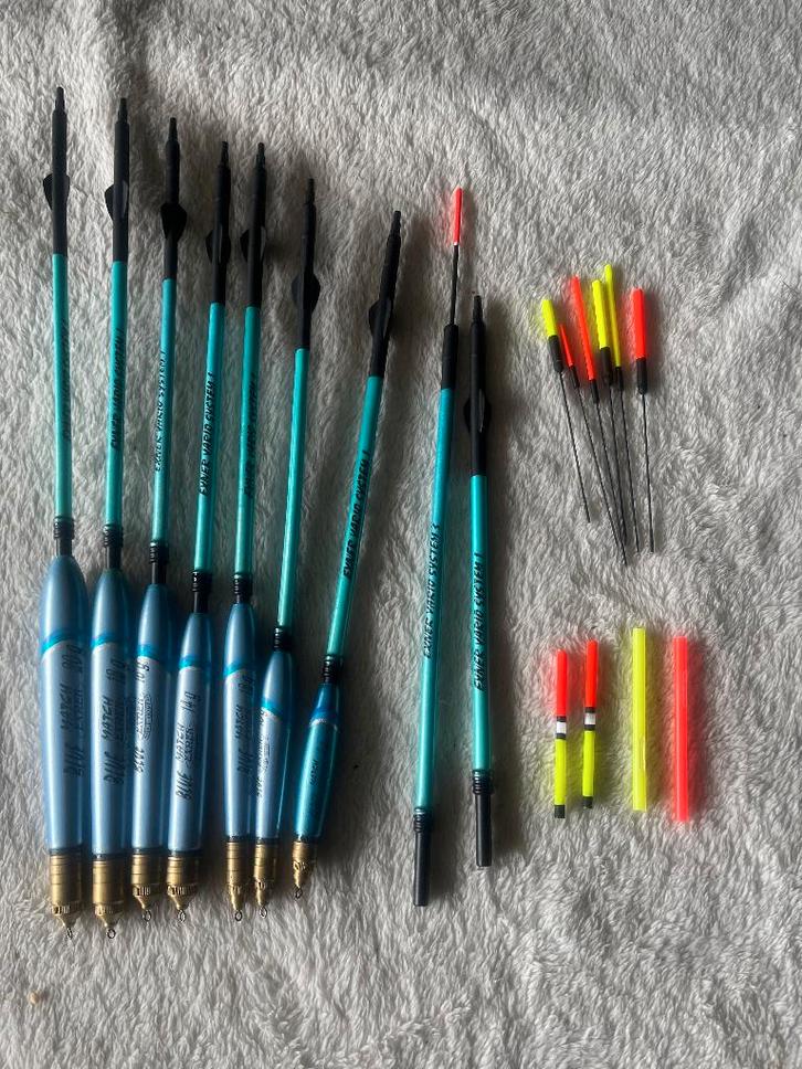 adv 205 / NIEUW set 7 matchdobbers EXNER, Watersport en Boten, Hengelsport | Witvissen, Nieuw, Dobber of Lood, Ophalen of Verzenden