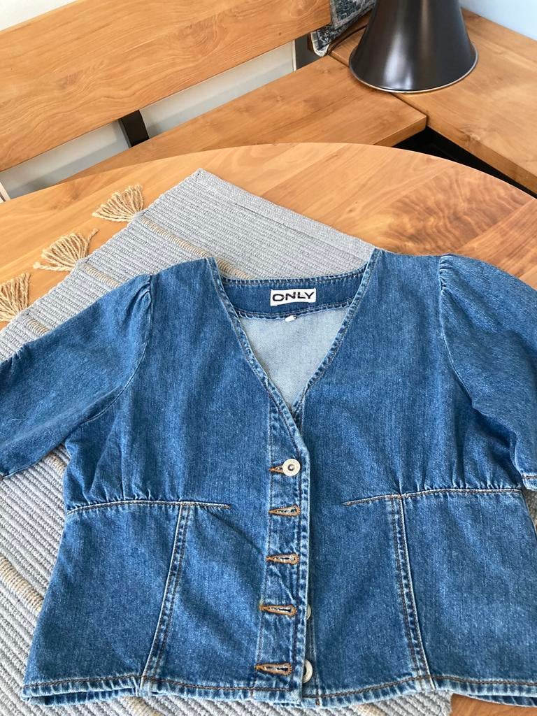 Spijker blouse Only TOP STAAT, Verzenden, Zo goed als nieuw, Blauw