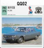 Qq02 autokaart rover p6 2000 ( 1963 - 1976 ), Ophalen of Verzenden, Zo goed als nieuw, Auto's