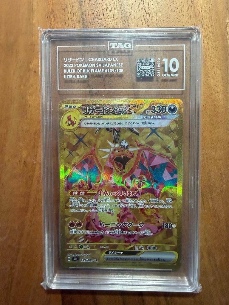 Pokemon TAG 10 PSA Charizard EX Ruler of Black Flame, Ophalen of Verzenden, Nieuw