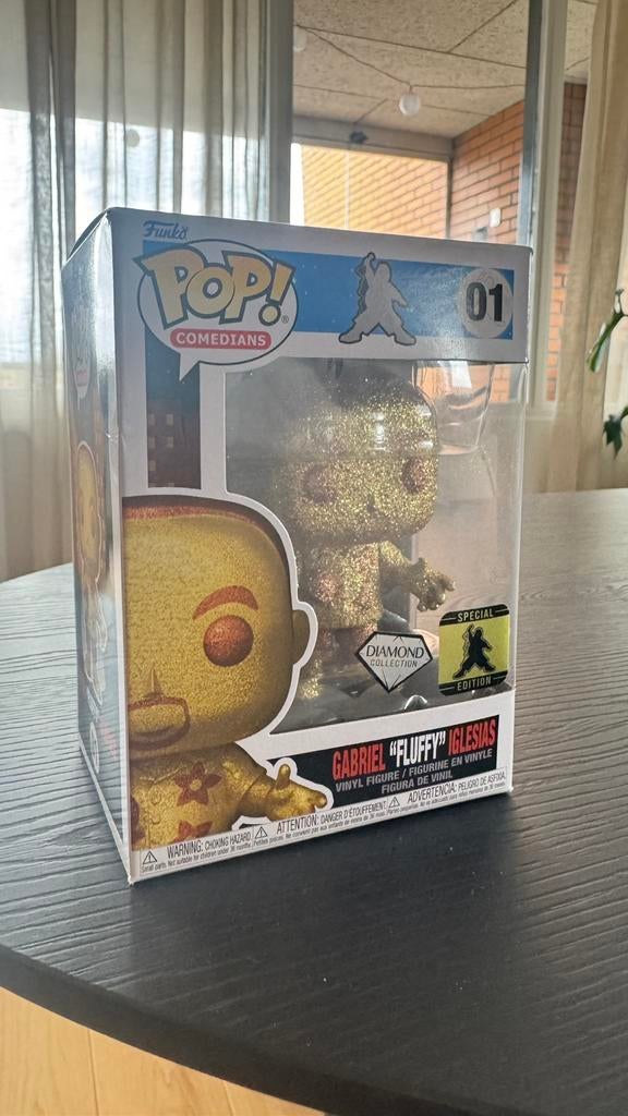 Gabriel Iglesias Fluffy Funko Pop Gold Diamond Limited, Ophalen of Verzenden, Zo goed als nieuw