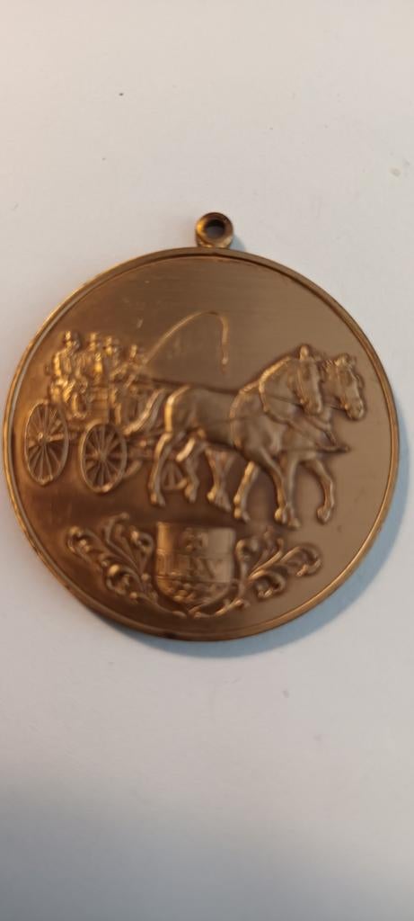 Medaille Ruiterclub Lichtaart 1990, Postzegels en Munten, Penningen en Medailles, Ophalen of Verzenden