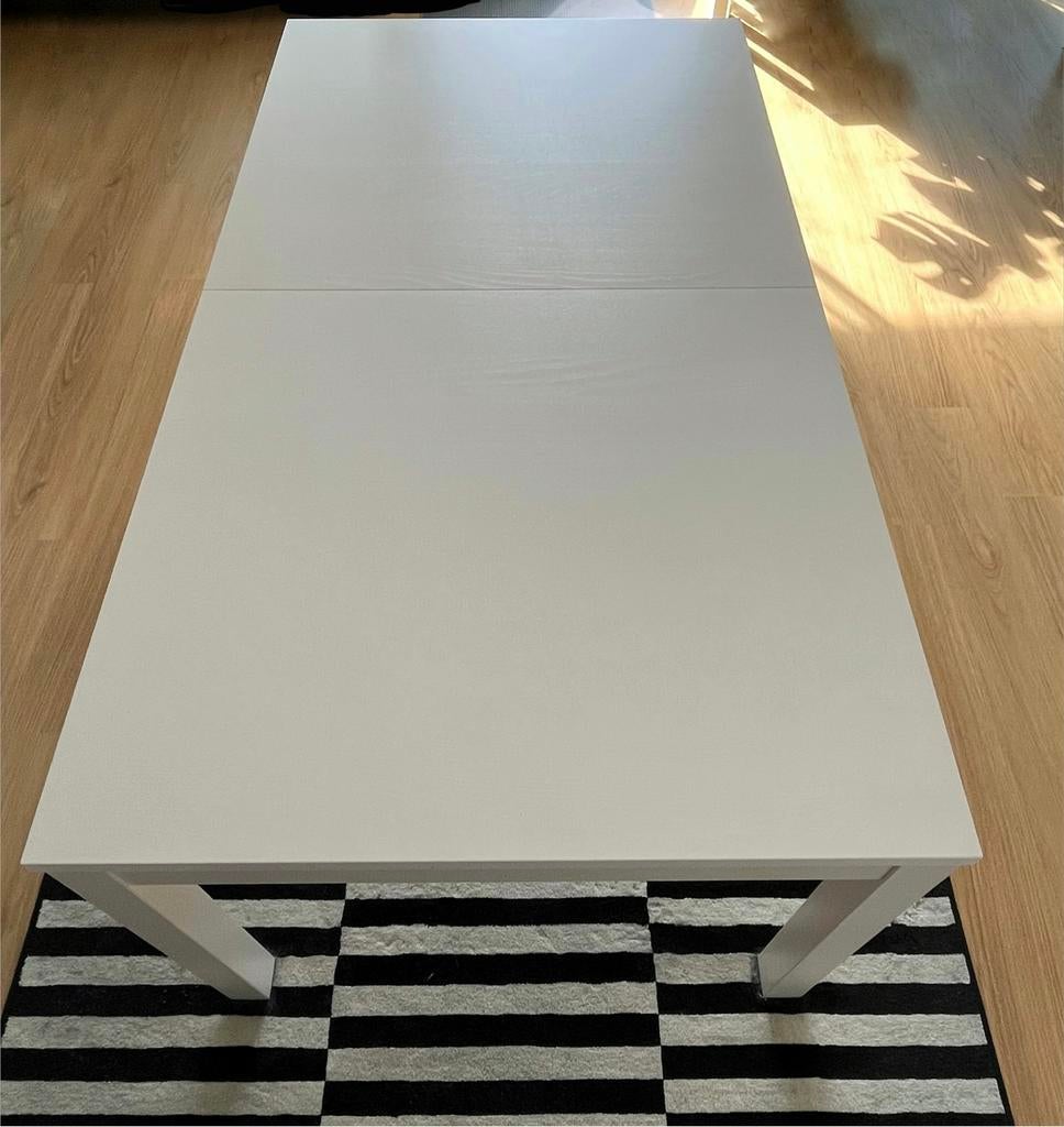 BJURSTA IKEA eetkamer tafel uitschuifbaar 175-260x95 cm, Ophalen, 200 cm of meer, 50 tot 100 cm, Zo goed als nieuw