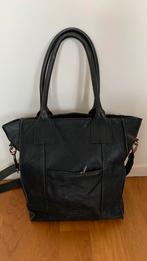 Stoere grote leren tas van Shabbies, Ophalen of Verzenden, Zo goed als nieuw, Zwart, Handtas