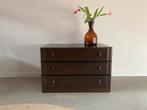 Midcentury vintage ladekastje ‘70, Ophalen, Gebruikt, Teakhout, 50 tot 100 cm