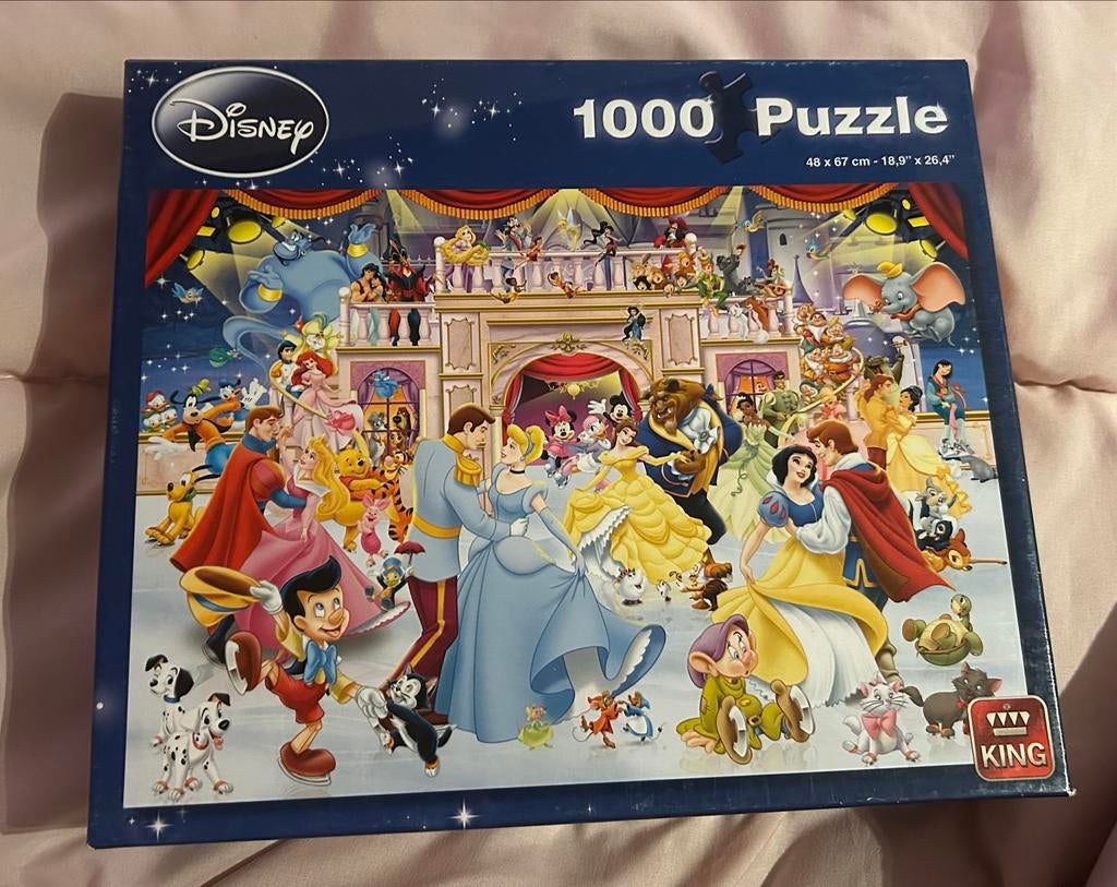 Disney 1000 Stukjes Puzzel - Sprookjesfiguren, Ophalen of Verzenden, Meer dan 50 stukjes, Zo goed als nieuw, 6 jaar of ouder