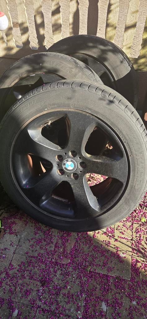 BMW 19 inch Borbet breedset velgen met banden 285/45R19, 19 inch, Gebruikt, 285 mm, Banden en Velgen