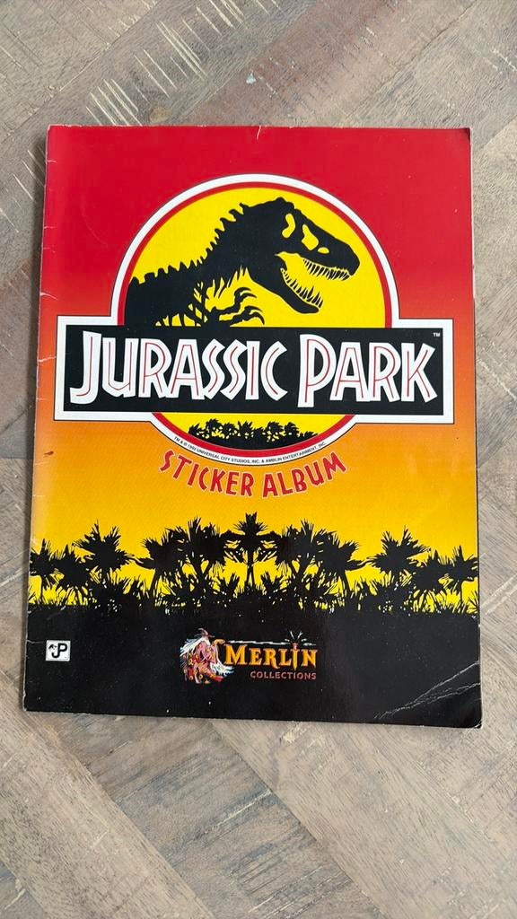 Merlin compleet album jurrasic park, Verzenden, Zo goed als nieuw, Meerdere stickers