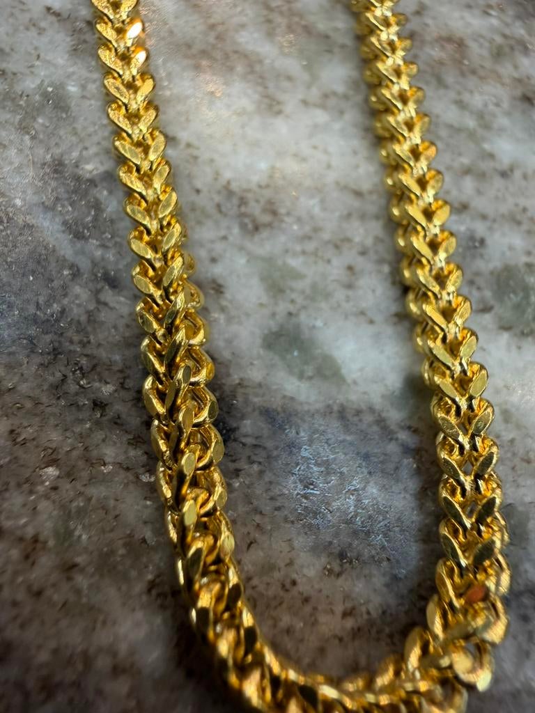 21k vossenstaart ketting, Ophalen of Verzenden, Nieuw, Overige materialen