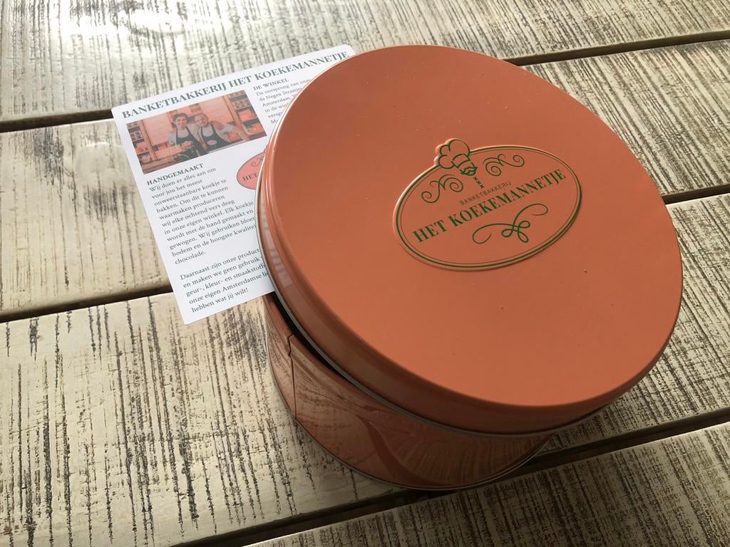 Leeg blik Het Koekemannetje Amsterdam verzamelen roze, Ophalen of Verzenden, Nieuw, Overige