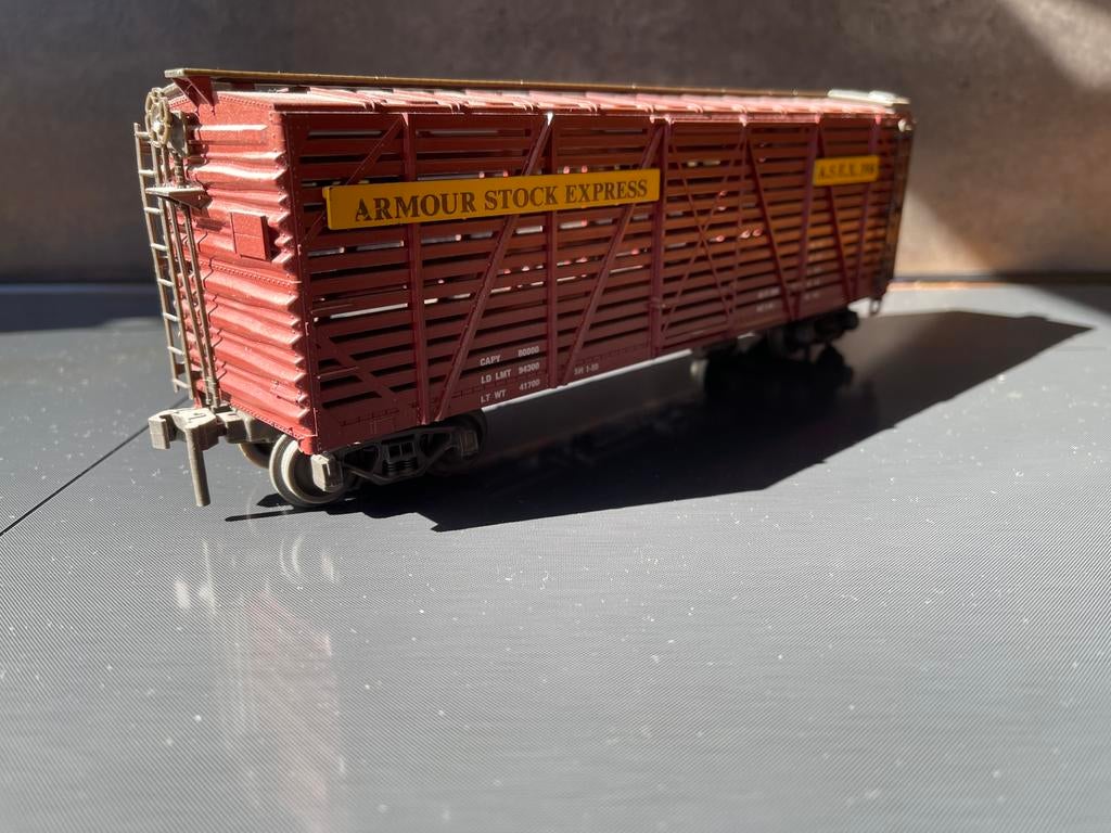 Atlas wagon ARMOUR STOCK EXPRESS spoor 0, Hobby en Vrije tijd, Modeltreinen | Overige schalen, Overige merken, Gebruikt, Gelijkstroom of Wisselstroom