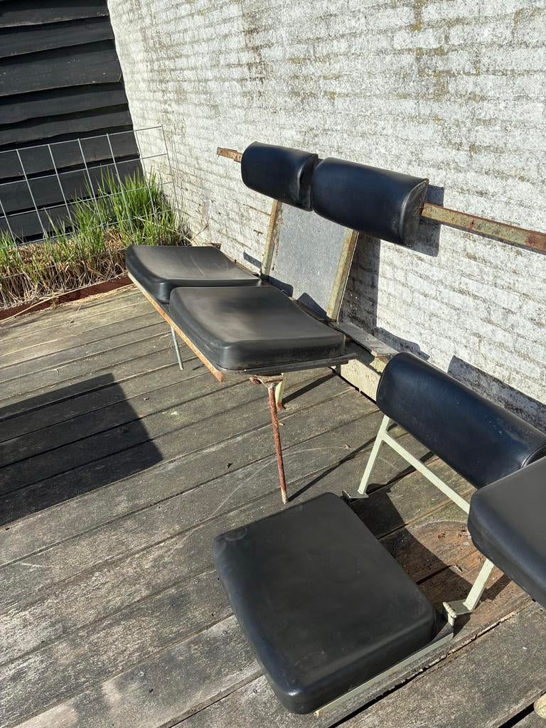 Klapstoeltjes uit oude brandweerauto - Vintage, Ophalen, Gebruikt