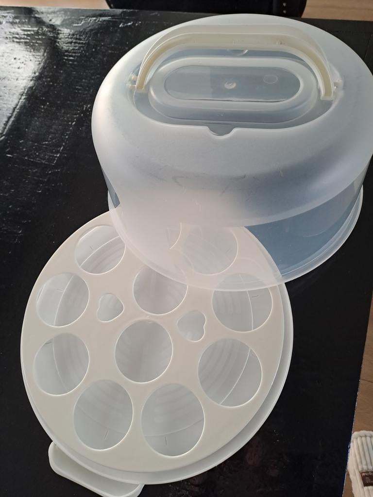 Nieuwe bewaardoos voor cupcakes - perfect voor transport!, Ophalen, Overige typen, Kunststof, Nieuw