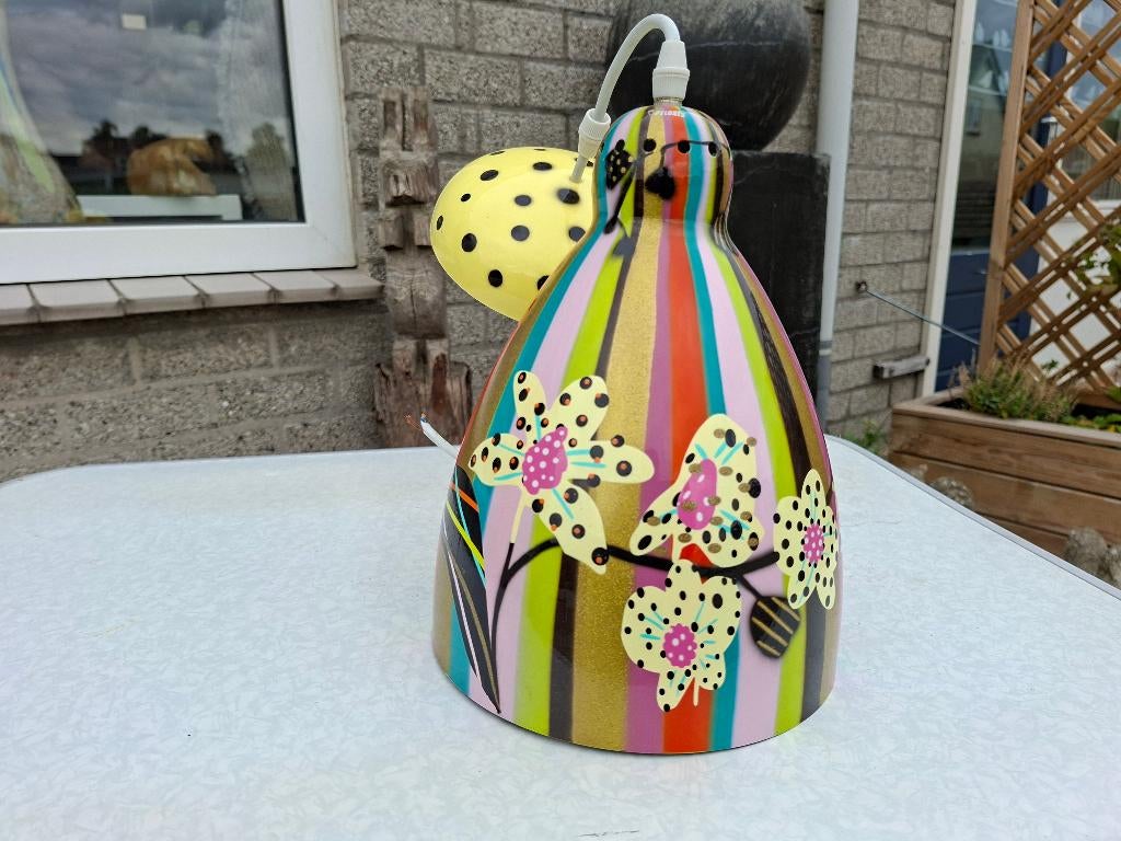 gave mooie vintage hanglamp, Ophalen of Verzenden, Gebruikt, Metaal