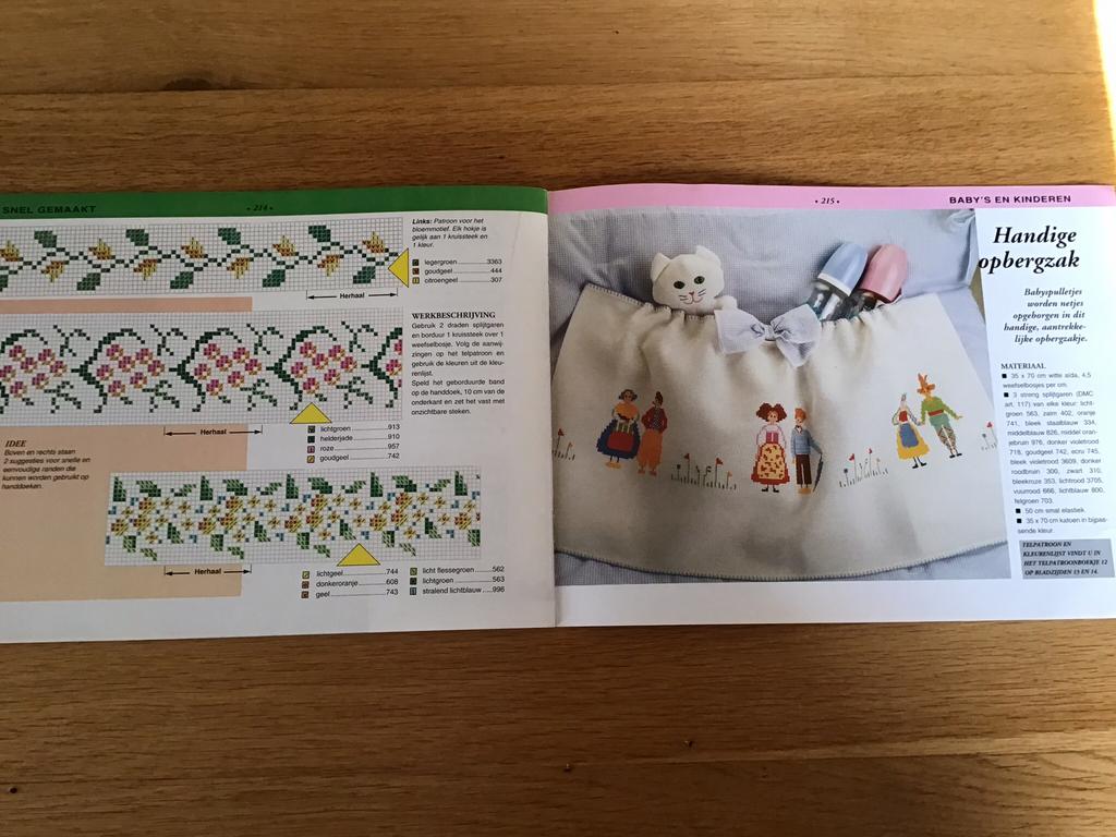 Kruissteek borduurpatronen boek, creatief met kruissteken, Ophalen of Verzenden, Zo goed als nieuw, Handborduren, Patroon