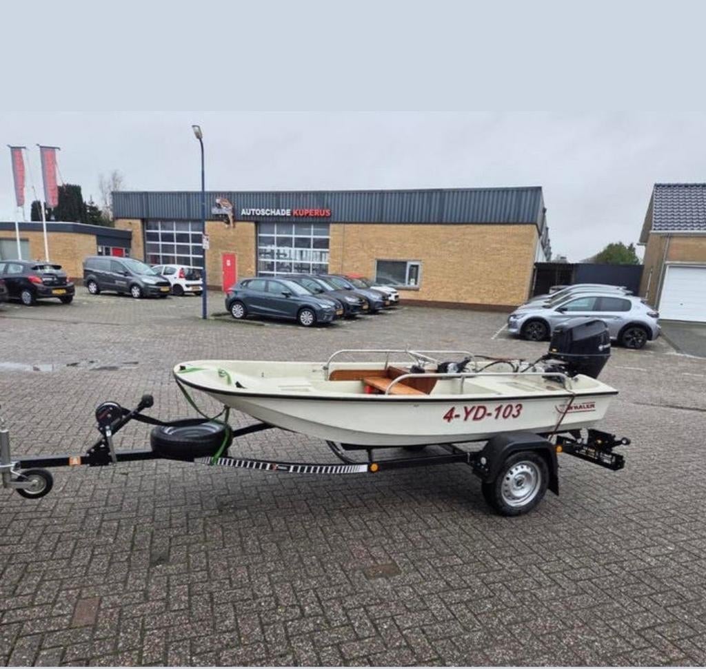 Nette boston whaler 11 sport te koop, Binnenboordmotor, Ophalen of Verzenden, Minder dan 70 pk, 3 tot 6 meter